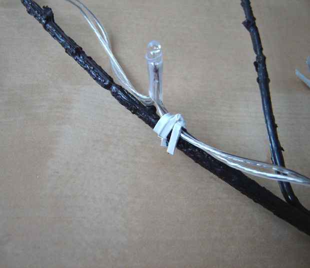 Цветущая вишня из бумаги. Ночник.  Мастер-класс идеи