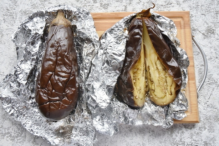 Бабагануш — паштет из печеных баклажанов закуски,овощные блюда