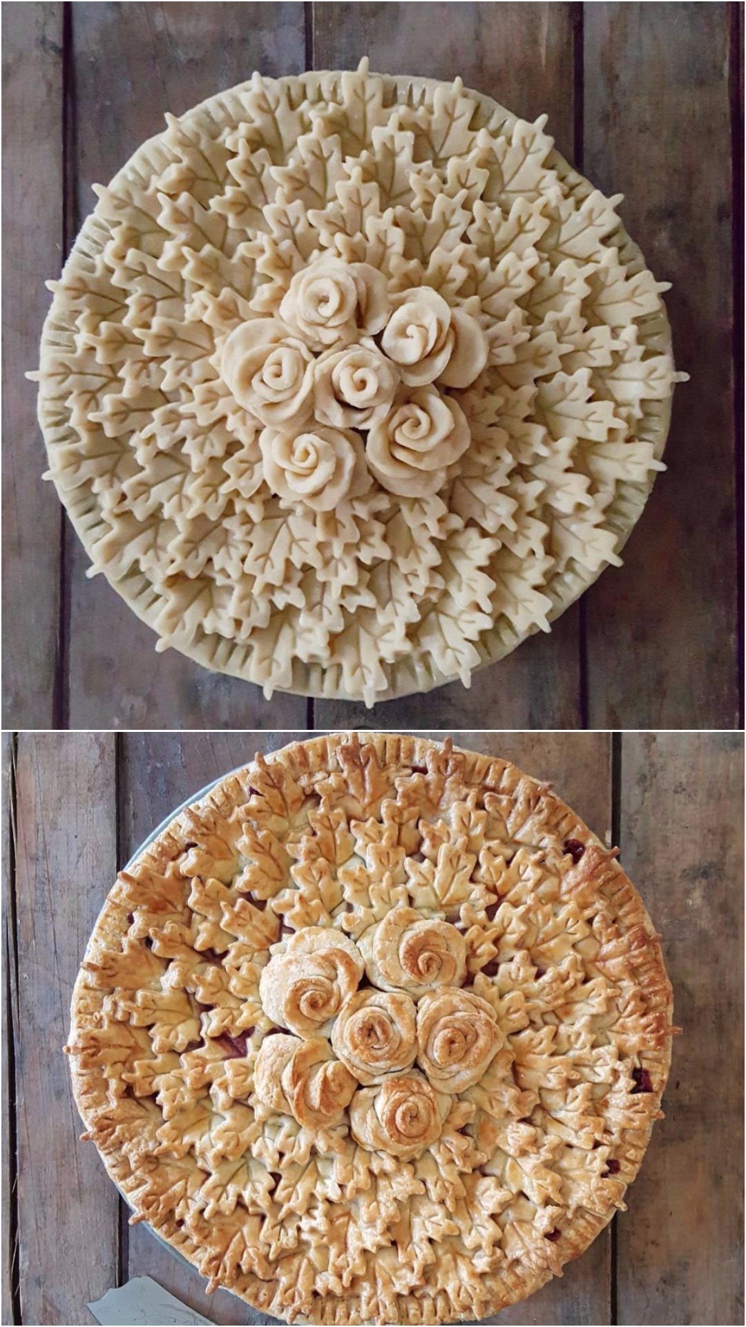 Замысловатые пироги, пироги до  после выпекания, Карин Пфайф Бошек, Karin Pfeiff Boschek