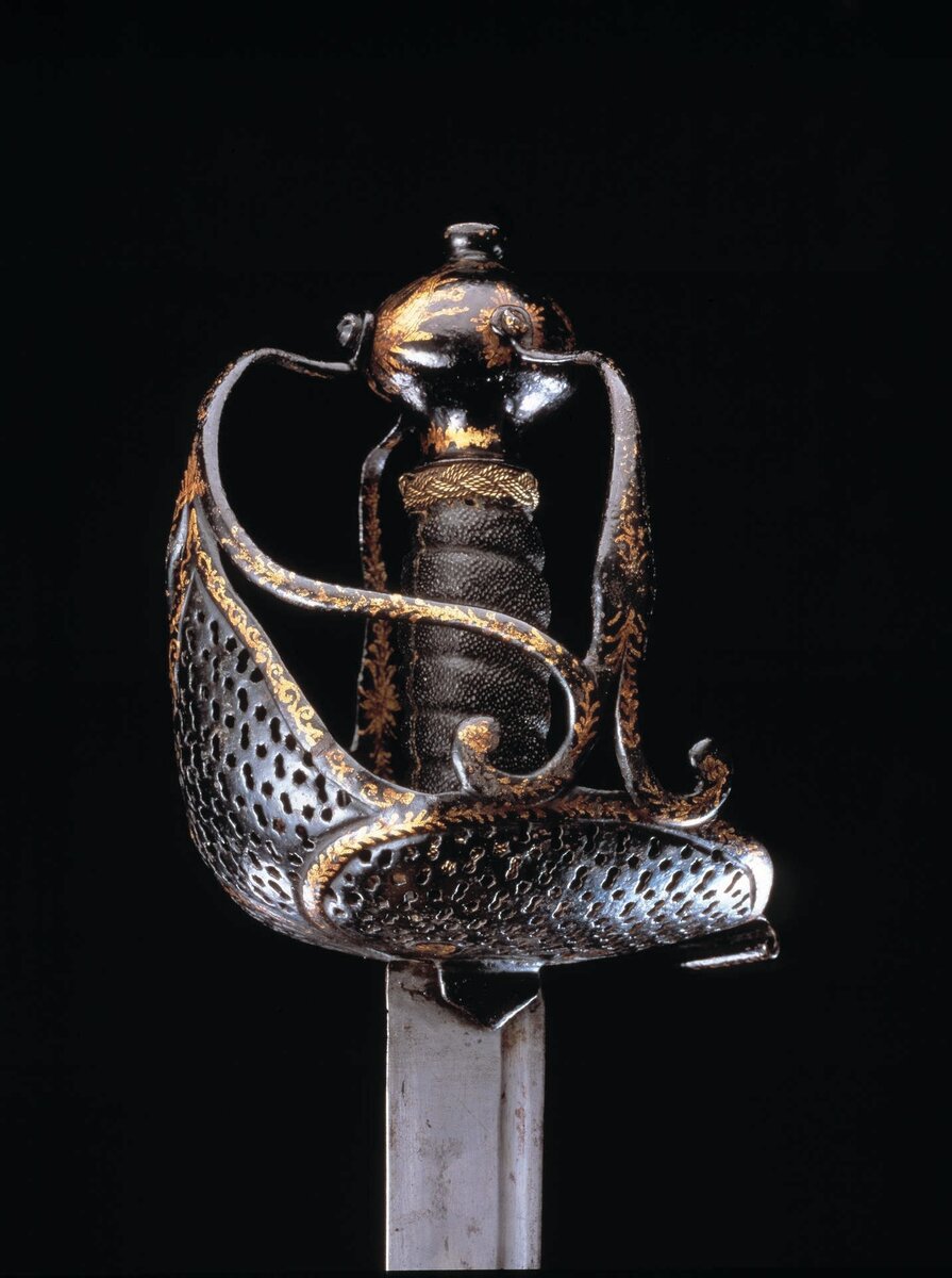 Рукоять меча, приписываемого Кромвелю (между 1631 -1670). 