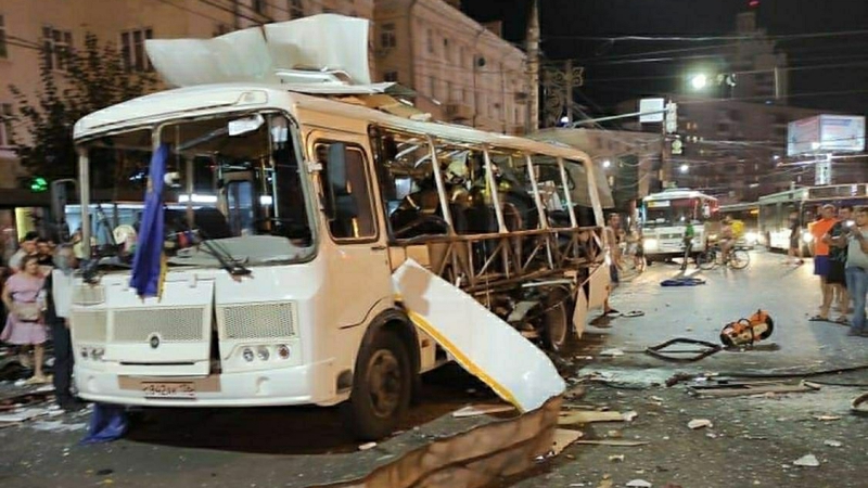 Пиротехник предположил тип и мощность взрывного устройства в воронежском автобусе Происшествия