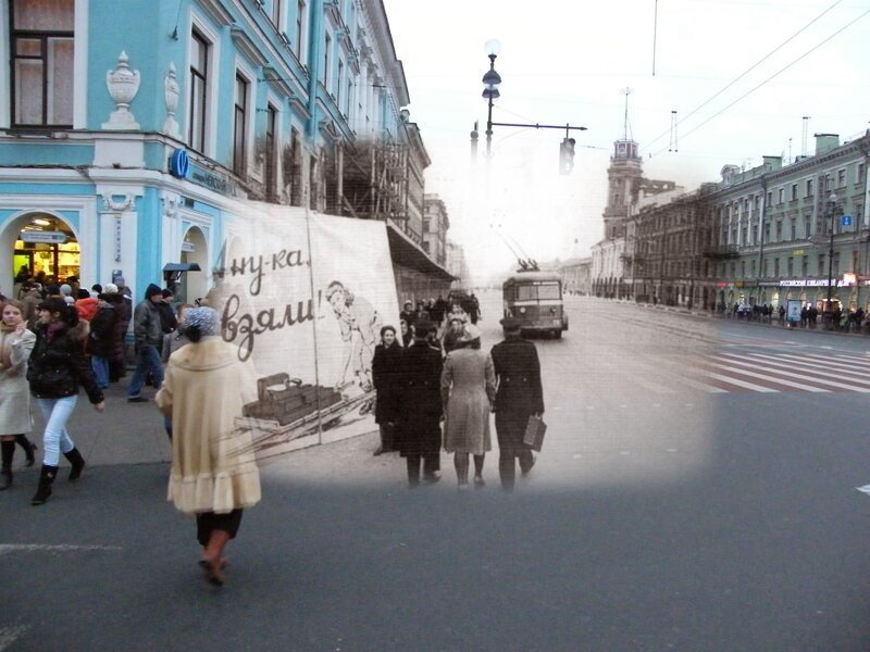Ленинград 1944-2009 Невский проспект. Восстановление города блокада, ленинград, победа
