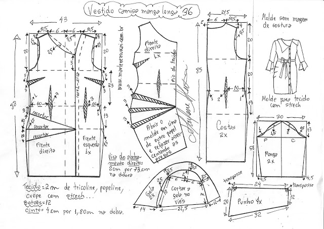 Выкройка оригинального платья