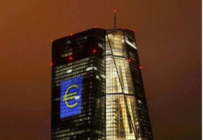 FILE PHOTO: The headquarters of the European Central Bank (ECB) in Frankfurt, Germany, March 12, 2016. REUTERS/Kai Pfaffenbach//File Photo