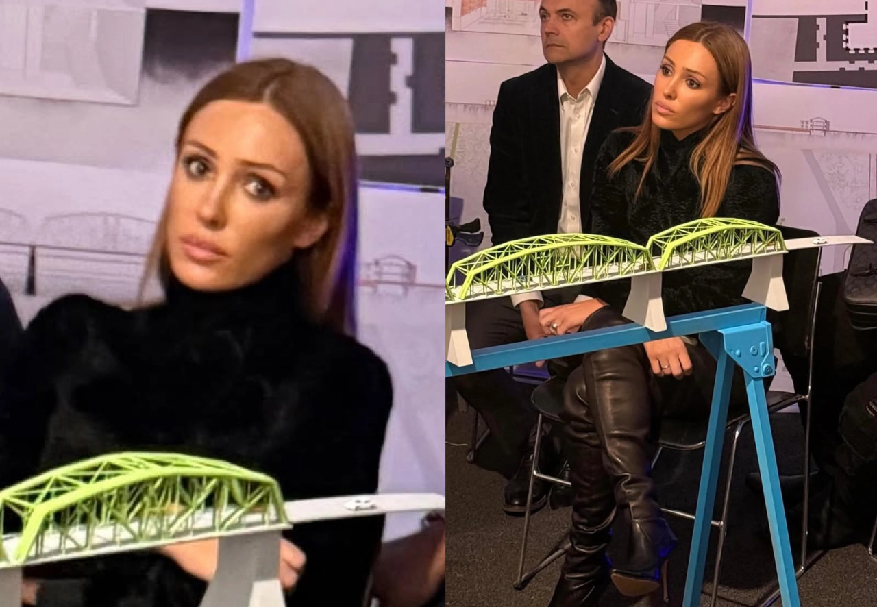 Бьянка Цензори в закрытом образе встретилась со студентами Колумбийского университета