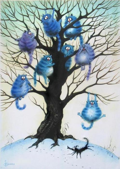 Непростая жизнь дворовых кошек и котов. Художница Ирина Зенюк Непростая жизнь дворовых кошек и котов. Художница Ирина Зенюк иллюстрация