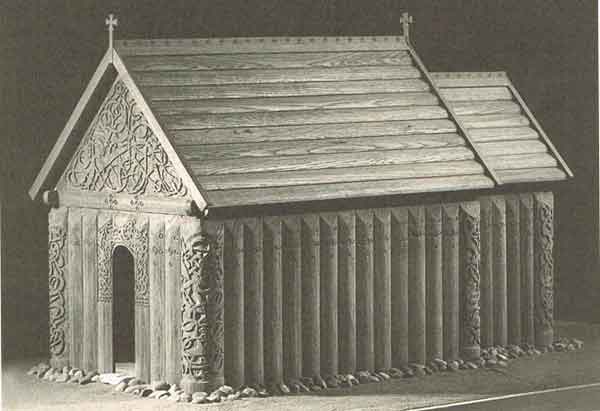 Модель-реконструкция церкви из города Hemse, Швеция