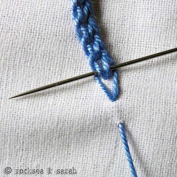 Great Embroidery Tutorials! For example: the Braided Chain Stitch.