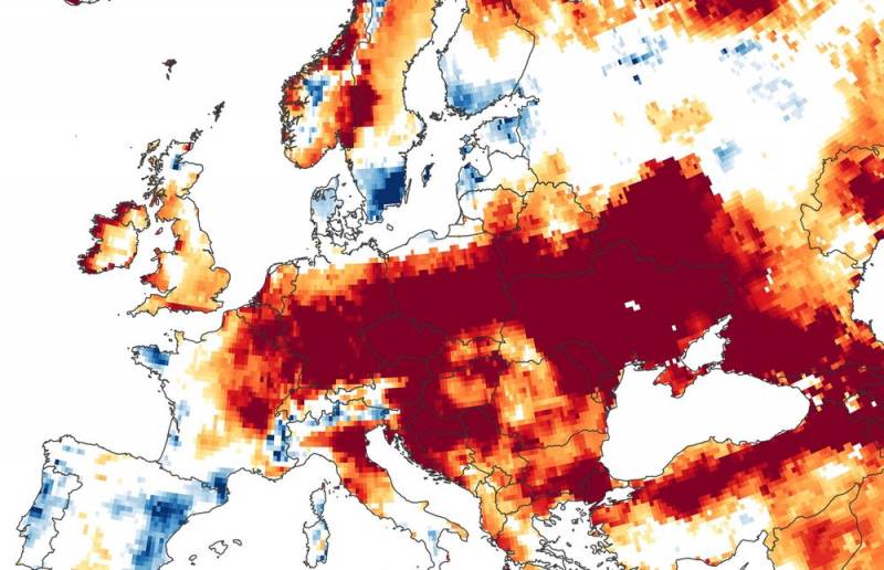 В Европу приходит сильнейшая со времен Римской империи засуха