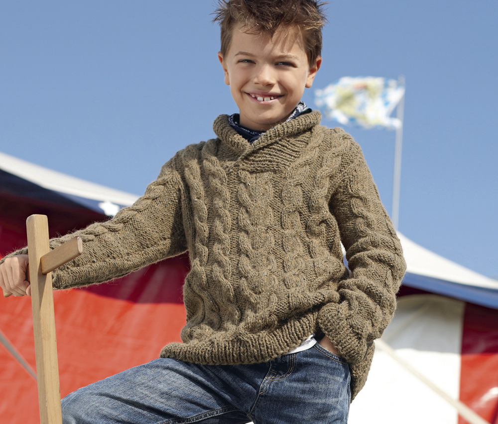 Вязанный свитер на мальчика