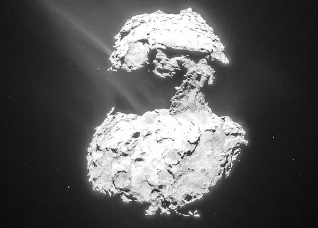 «Розетта» увидела сияния в коме кометы Чурюмова — Герасименко