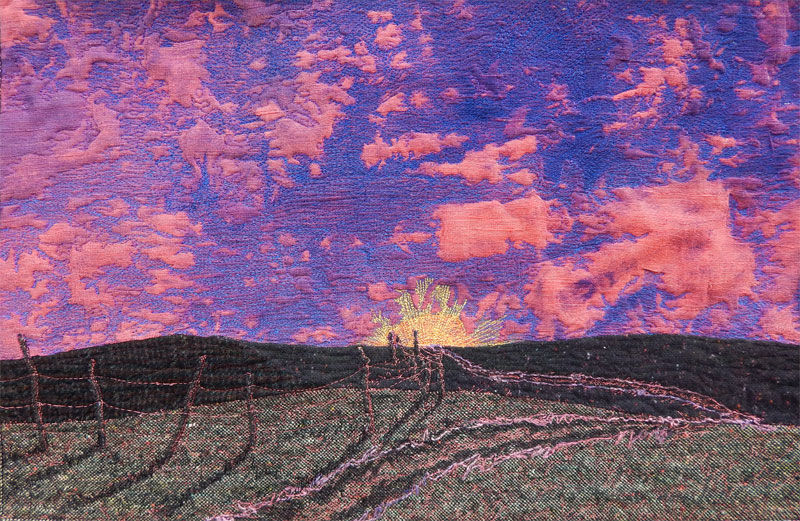 Удивительные лоскутные пейзажи Cindy Hoppe вдохновляемся,лоскутное шитье