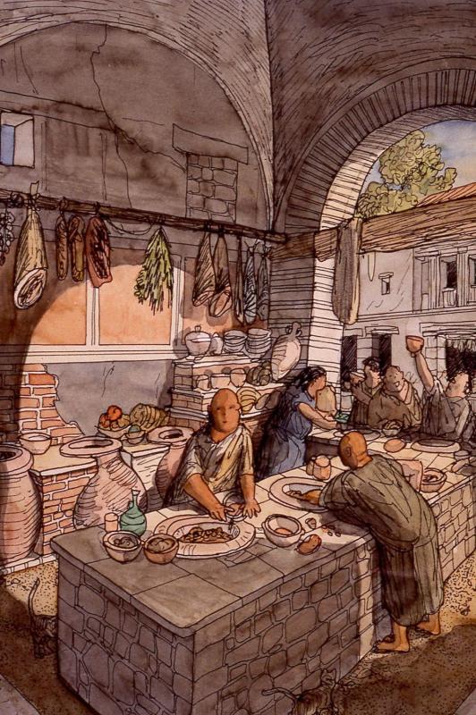 Каким был фастфуд в Древнем Риме Каким был фастфуд в Древнем Риме древний Рим,история,общественное питание