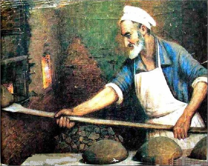  «Еврей-пекарь».(1921 г.) Автор: Пэн Иегуда Моисеевич.