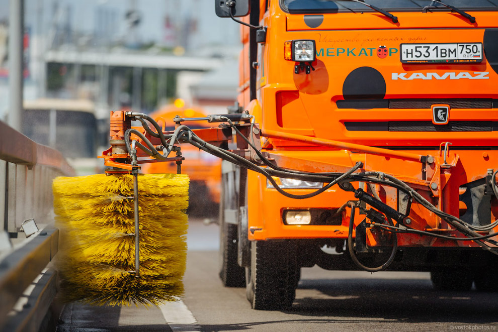 Как моют Москву Как моют Москву
