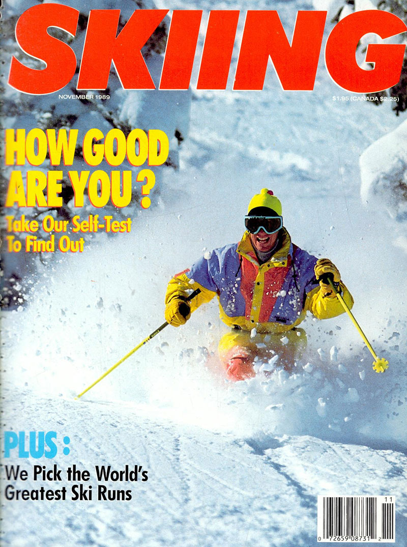 Журнал «Skiing», ноябрь 1989