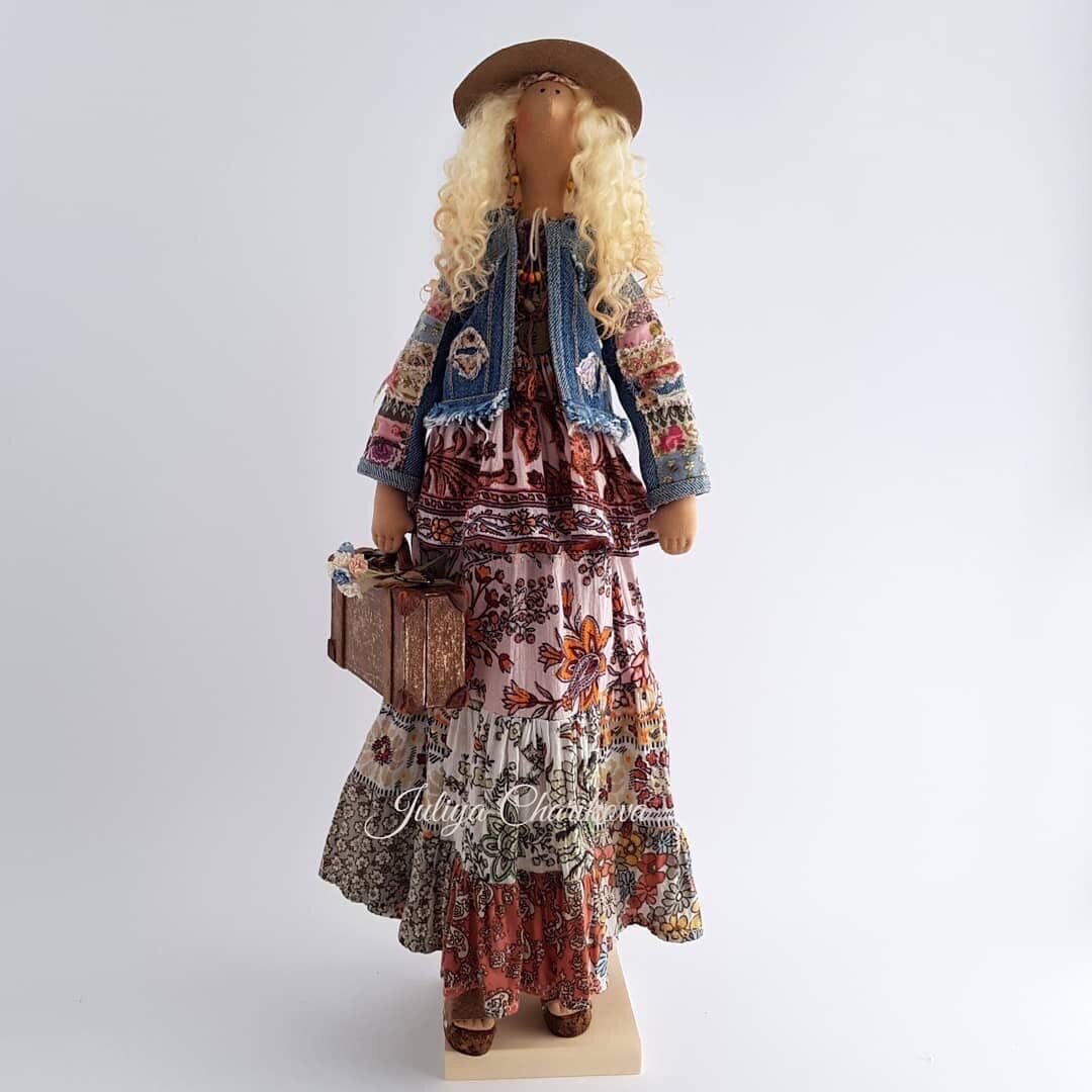 Яркие и очаровательные куклы Тильды в стиле бохо Юлии Чариковой - это любовь с первого взгляда мастерство,рукоделие,творчество