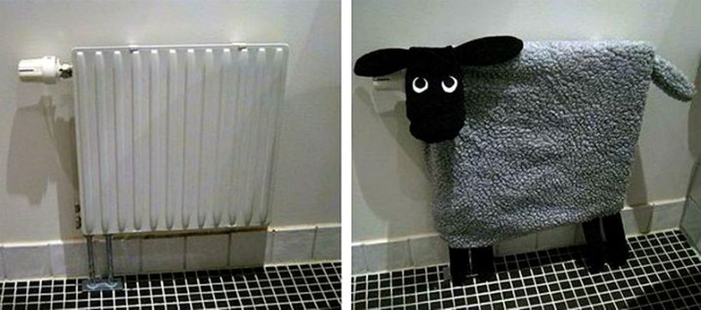 45 идей для декорирования батарей отопления, или Как «замаскировать» радиаторы отопления дома, чтобы не мозолили глаза идеи для дома,интерьер и дизайн