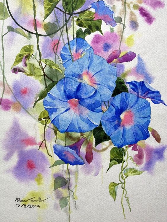 Flowers painting: 
