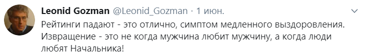 Гозман призывает своих сторонников к дискредитации власти ко дню голосования по поправкам в Конституцию