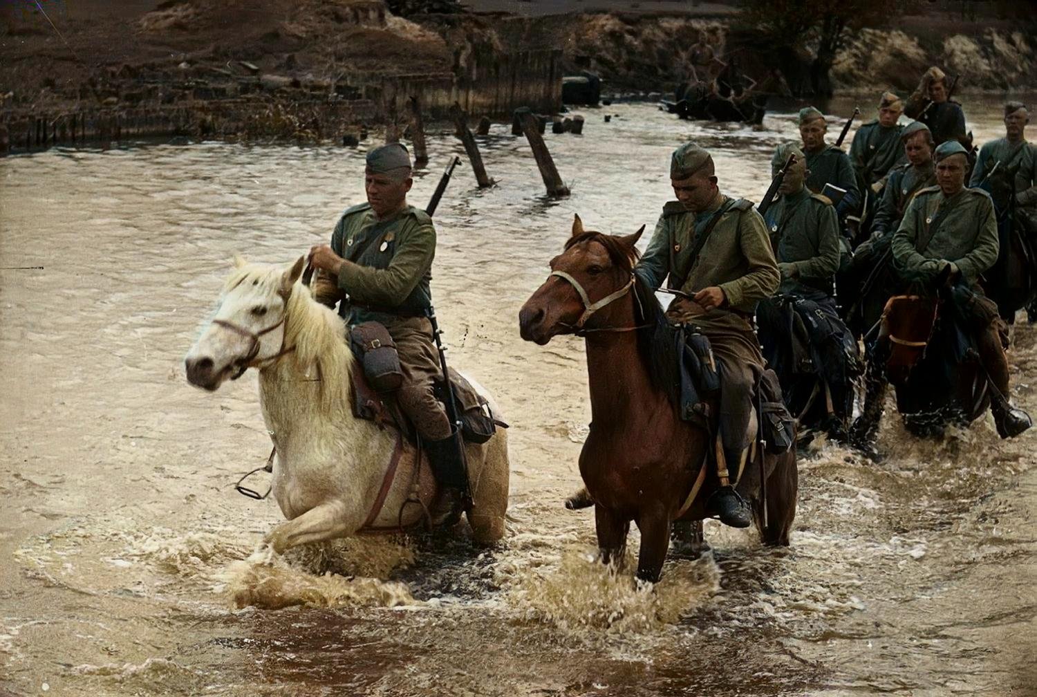 Люди фронта или герои Великой Отечественной войны. Исторические фотографии в цвете. история