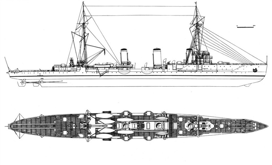 Внешний вид крейсера «Светлана» Источник: navy.su - Корабль с тремя именами | Военно-исторический портал Warspot.ru