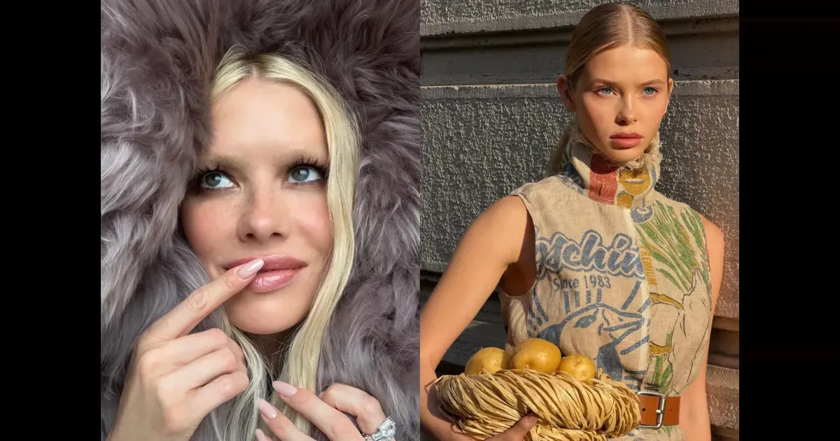 Мешок из-под картошки, "голые" образы и меха: как Елена Перминова, Эвелина Хромченко, Алеся Кафельникова и Оксана Бондаренко проводят время на Неделе моды