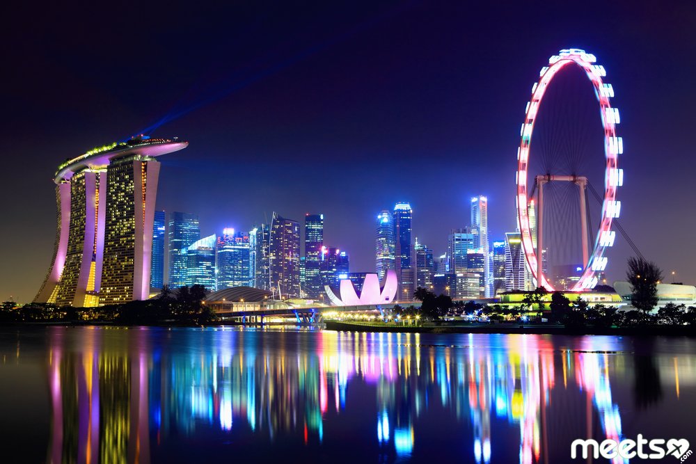 Singapore city skyline