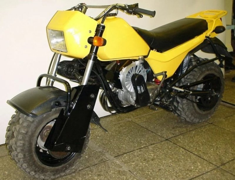 ЗИД "Тарзан" — мотоцикл с двумя ведущими колёсами, созданный для покорения Эльбруса