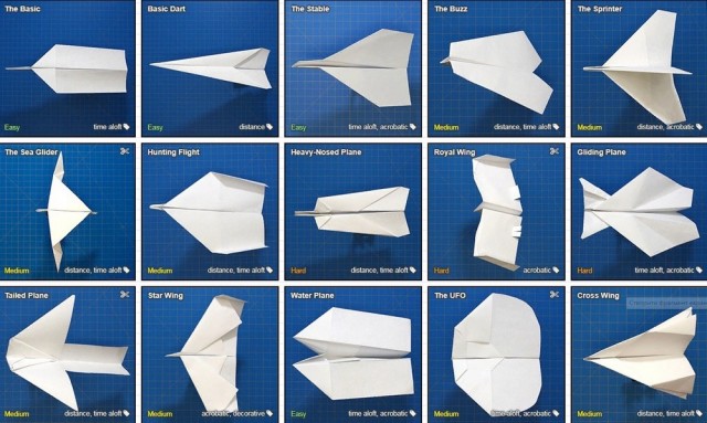 Как складывать бумажные самолётики