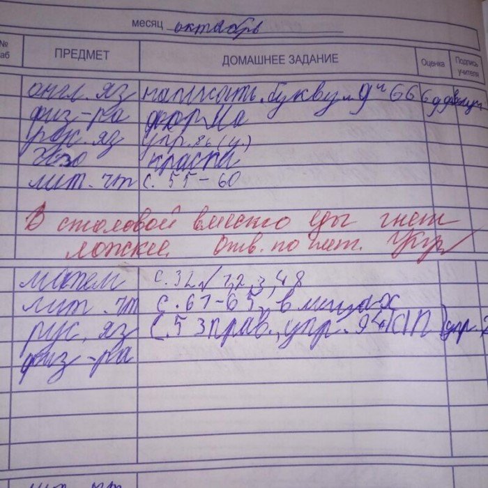 15 убойных замечаний в дневниках, после которых родителей вызывают в школу 15 убойных замечаний в дневниках, после которых родителей вызывают в школу