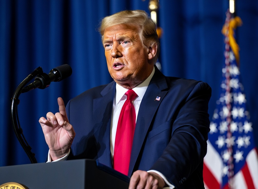Президент США Дональд Трамп. Иллюстрация "Блокнот"