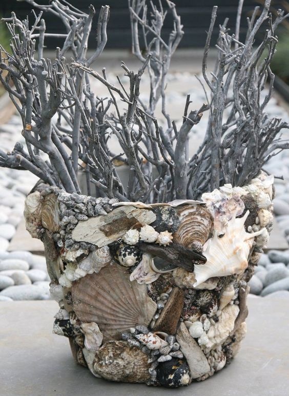 Дерево и ракушки - морские фантазии декор,идеи и вдохновение
