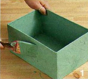 Глубокая полка из картонной коробки Глубокая полка из картонной коробки мастер класс