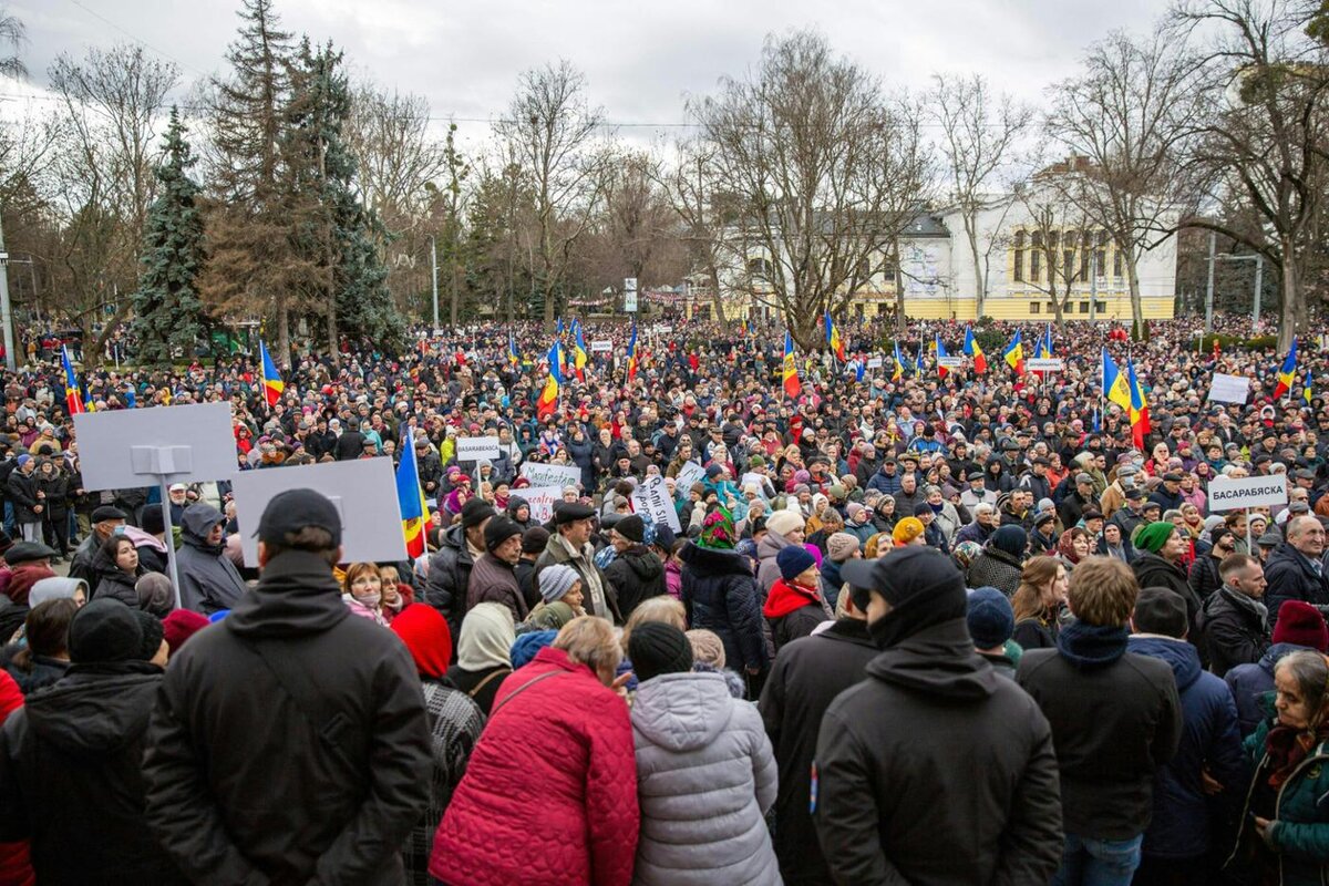  На снимке: протесты против ориентированного на Запад правительства Молдовы, сентябрь 2022 года. CNN