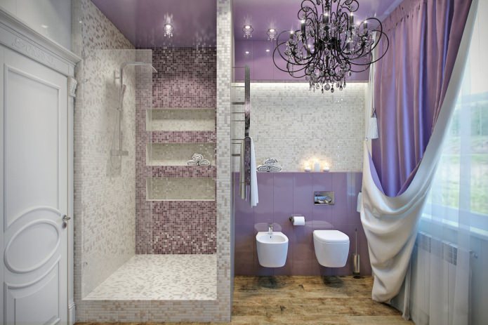 Дизайн ванной комнаты на даче с душевой кабиной