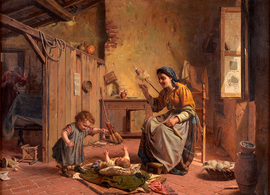 Гаэтано Чиерици (Gaetano Chierici), Mutterfreuden