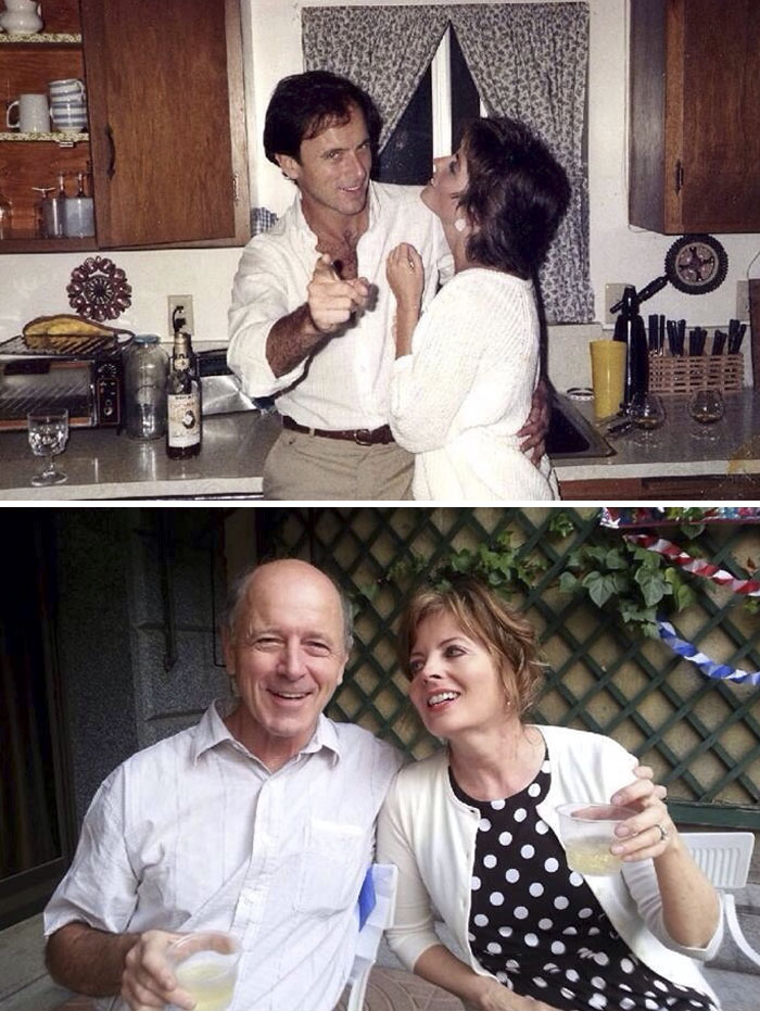 Here's My Parents Celebrating In 1983 And In 2013. I Love Them