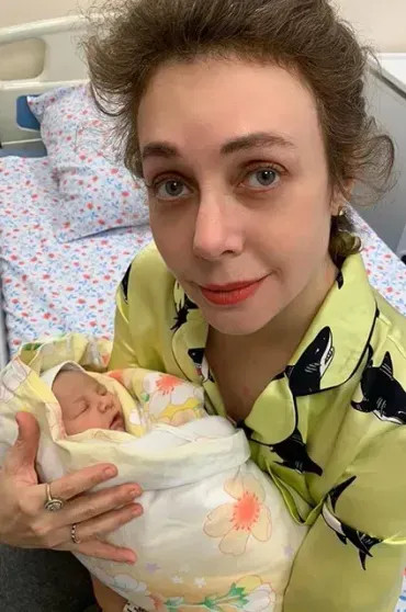 Божена Рынска с дочерью Женей