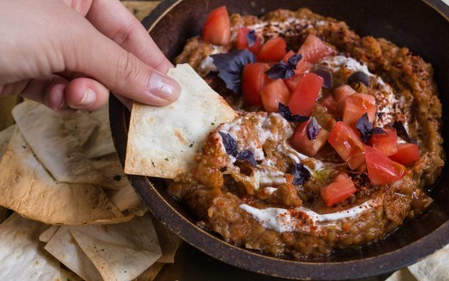 Греческая закуска из баклажанов закуски,кулинария,овощные блюда