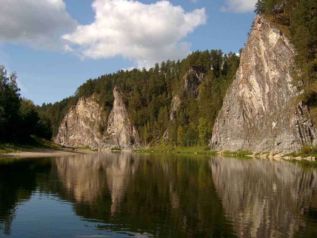 Красоты России. Реки и озера Южного Урала.