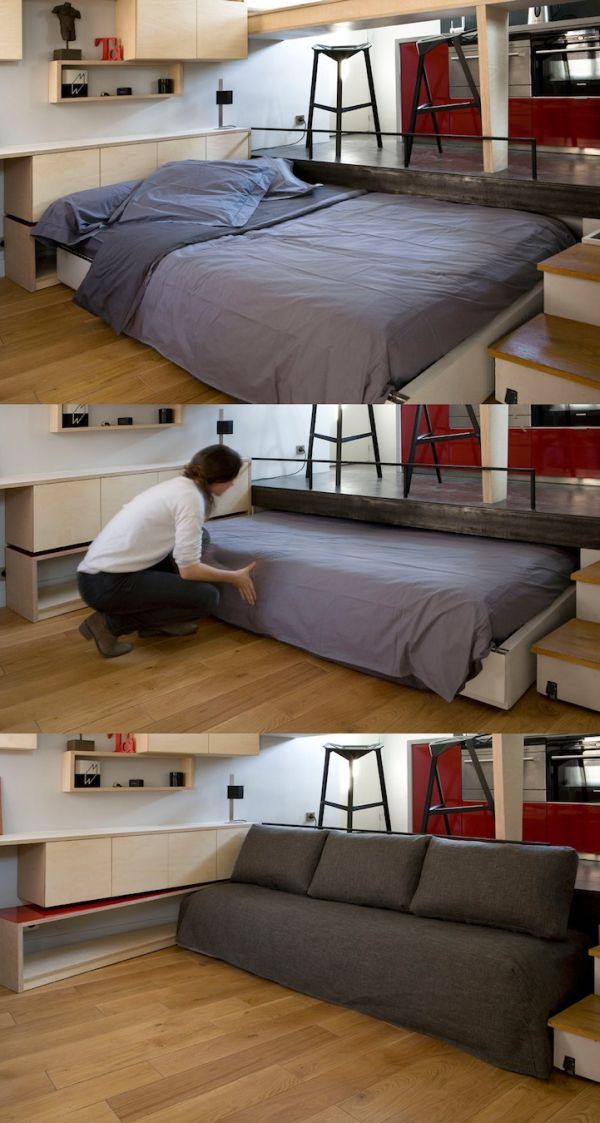 Умная система, которая сбережёт свободное пространство комнаты кровати, вариант, место, Очевидная, установка, подиума, котором, будет, скрываться, спальное, Другой, доступный, скрыть, стойкой Если, кровать, функциональной, ищете, более, оригинальный, способ