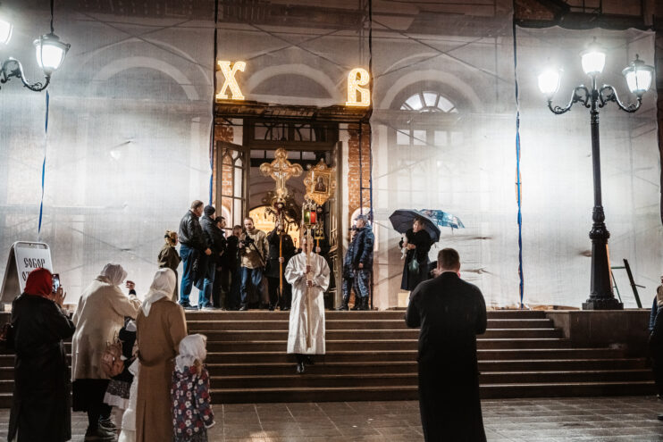 В Спасо-Преображенском кафедральном соборе Твери прошло первое за 101 год Пасхальное богослужение