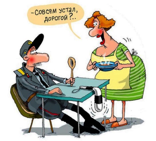 Усталый гаишник