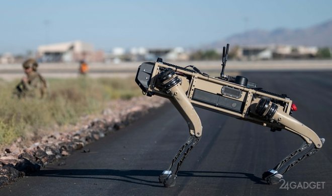 Собакообразный робот Spot идет в армию видео,гаджеты,наука,роботы,техника,технологии,электроника