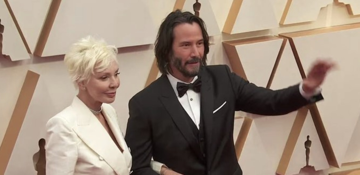 Семейный подряд: Киану Ривз и его мама  взрывают красную дорожку! заморские звезды,звезда,красота,развлечение,фото,шоу,шоубиz,шоубиз