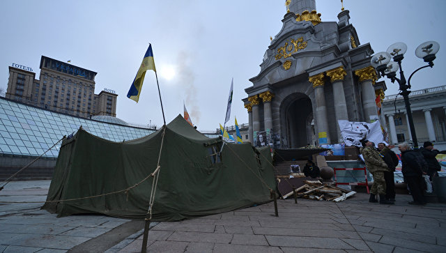 На площади Независимости в Киеве. Архивное фото