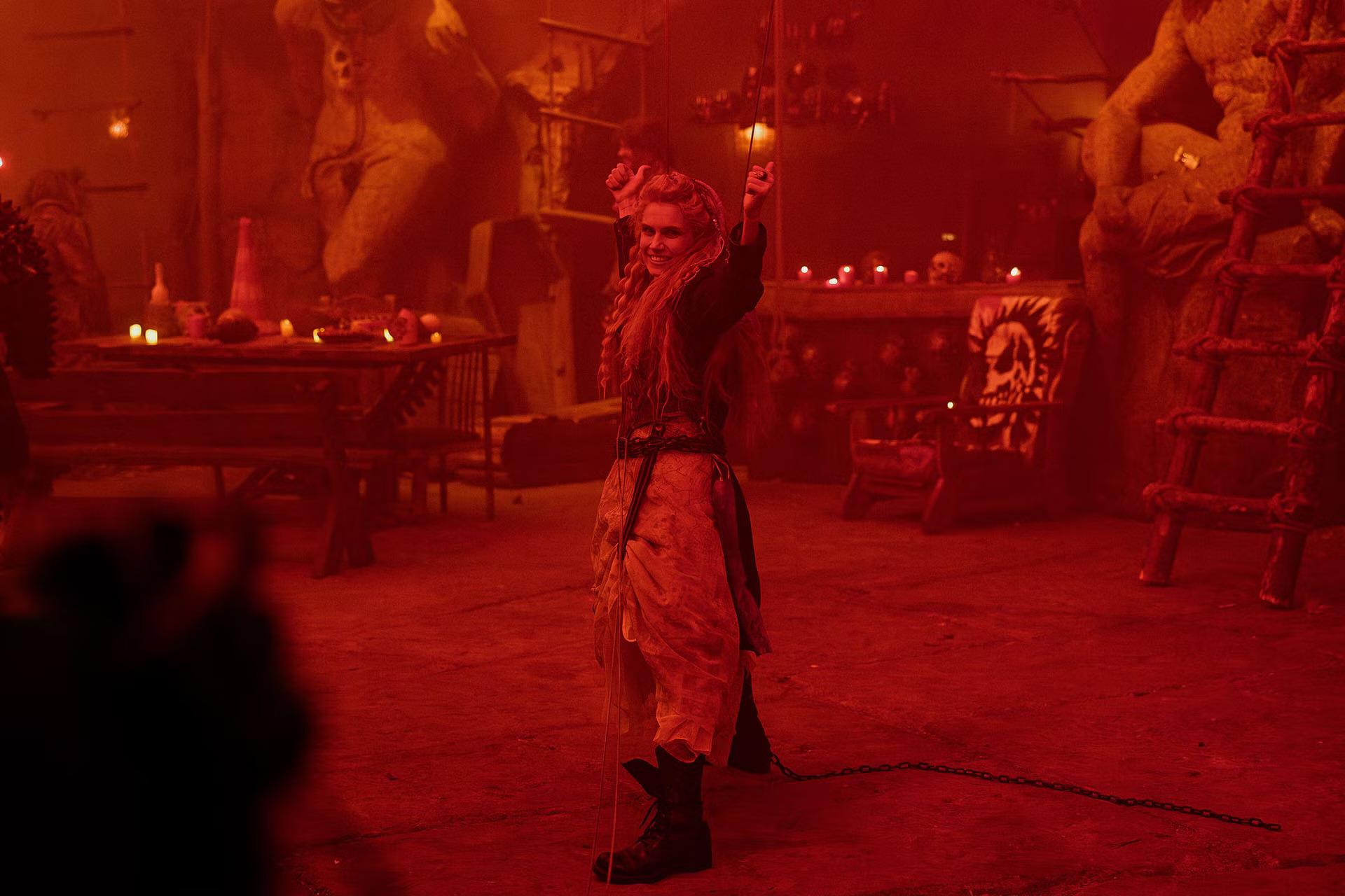 Дарья Мельникова на съемках