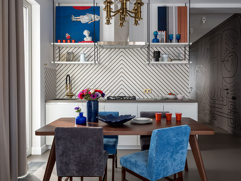 Эклектичный дизайн таунхауса в Москве  интерьер и дизайн