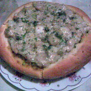 Открытый рыбный пирог (постный)